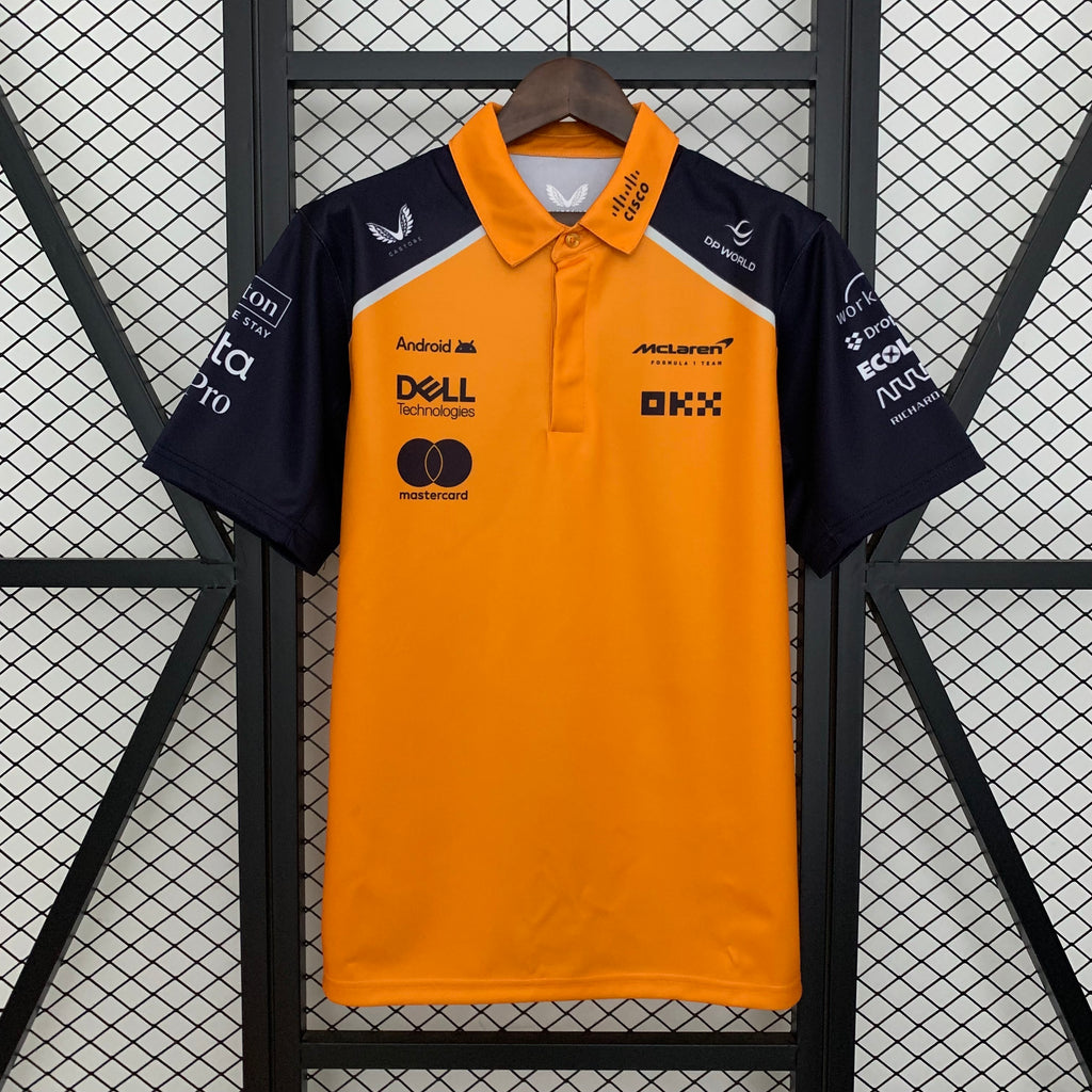 חולצת פורמולה 1 - 2025 Castore McLaren Team פולו