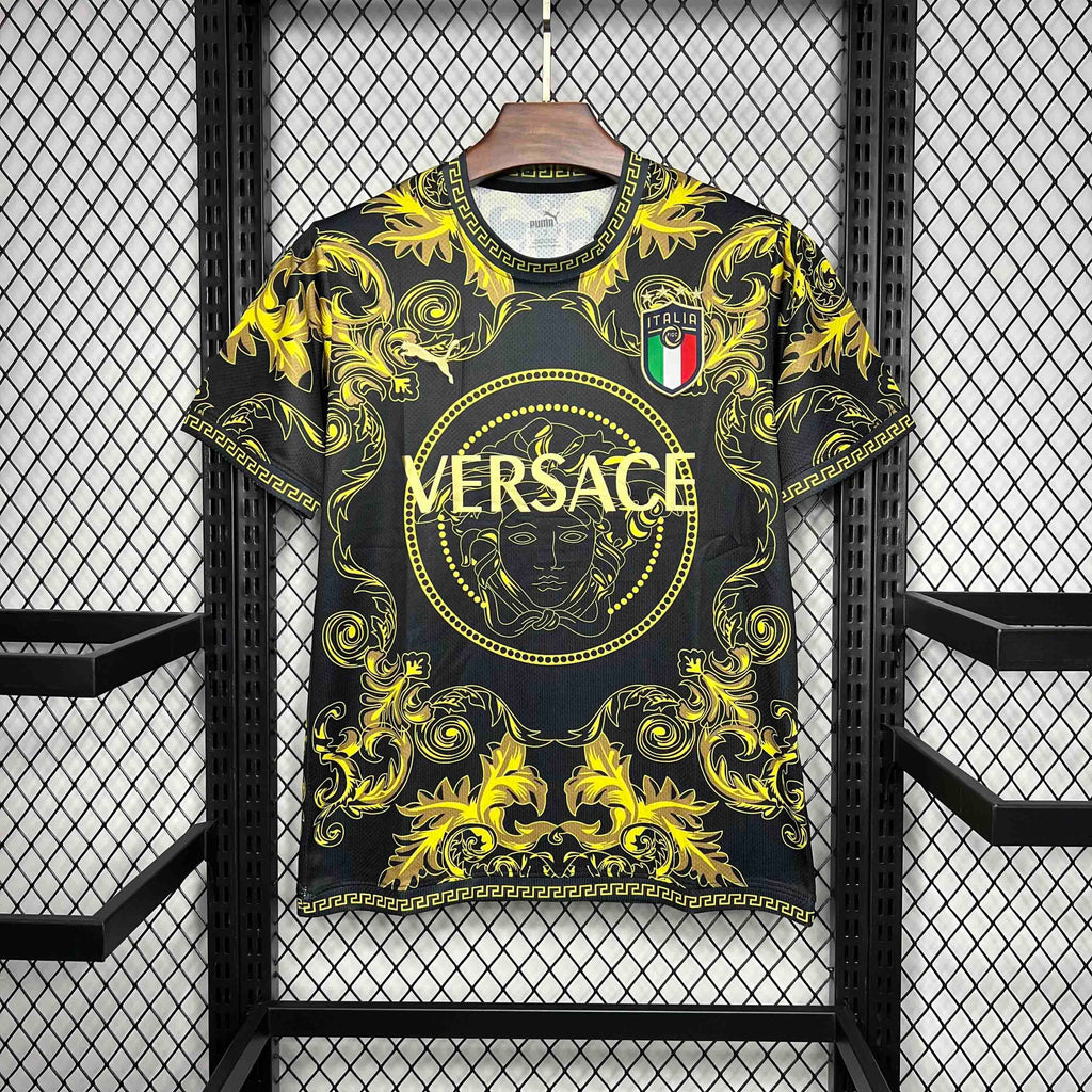 איטליה חולצת ספיישל וורסאצה זהובה VERSACE