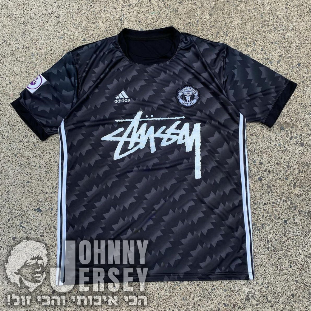 מנצ'סטר יונייטד שחורה מהדורה מוגבלת סטוסי STUSSY