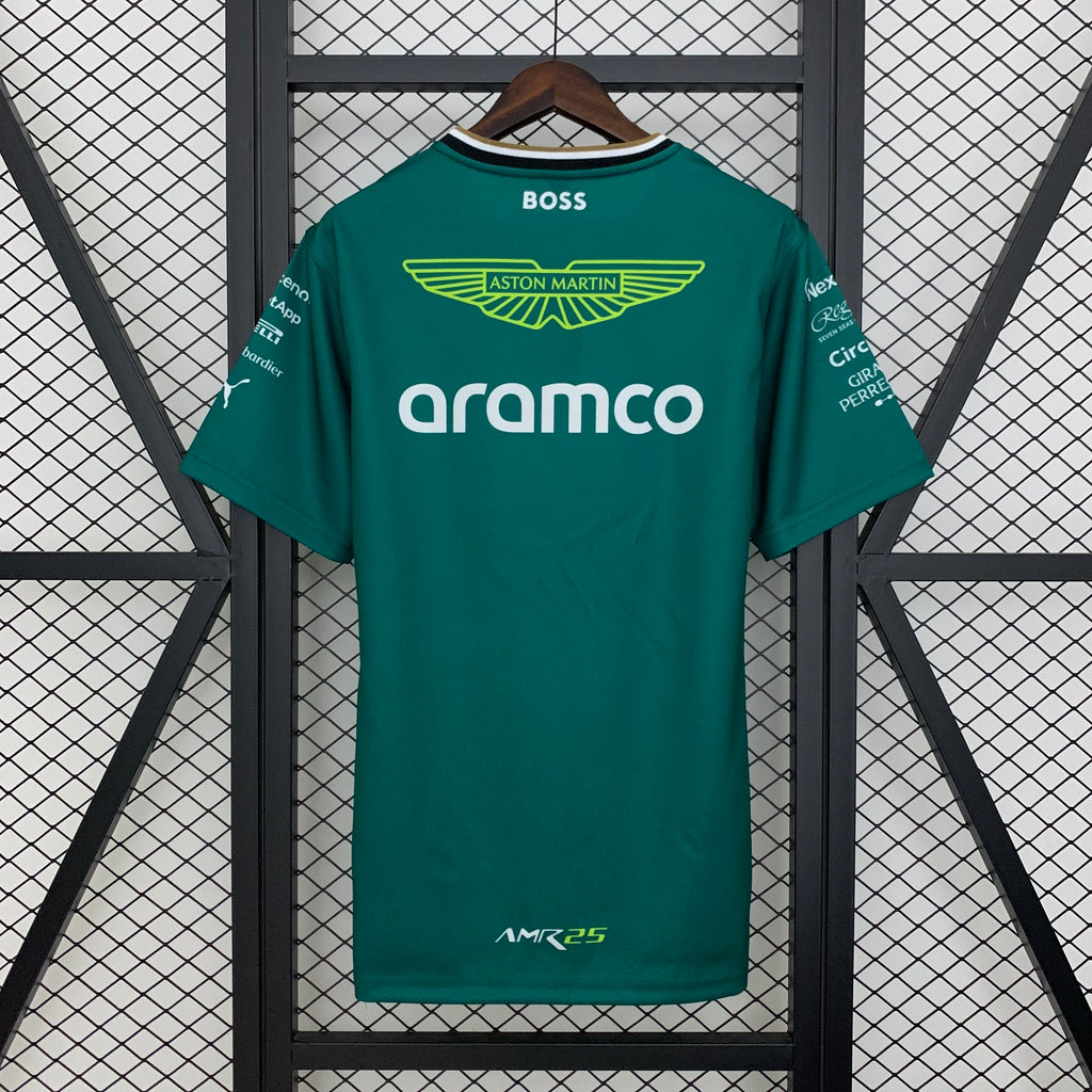 חולצת פורמולה 1 - 2025 Aston Martin Aramco Team