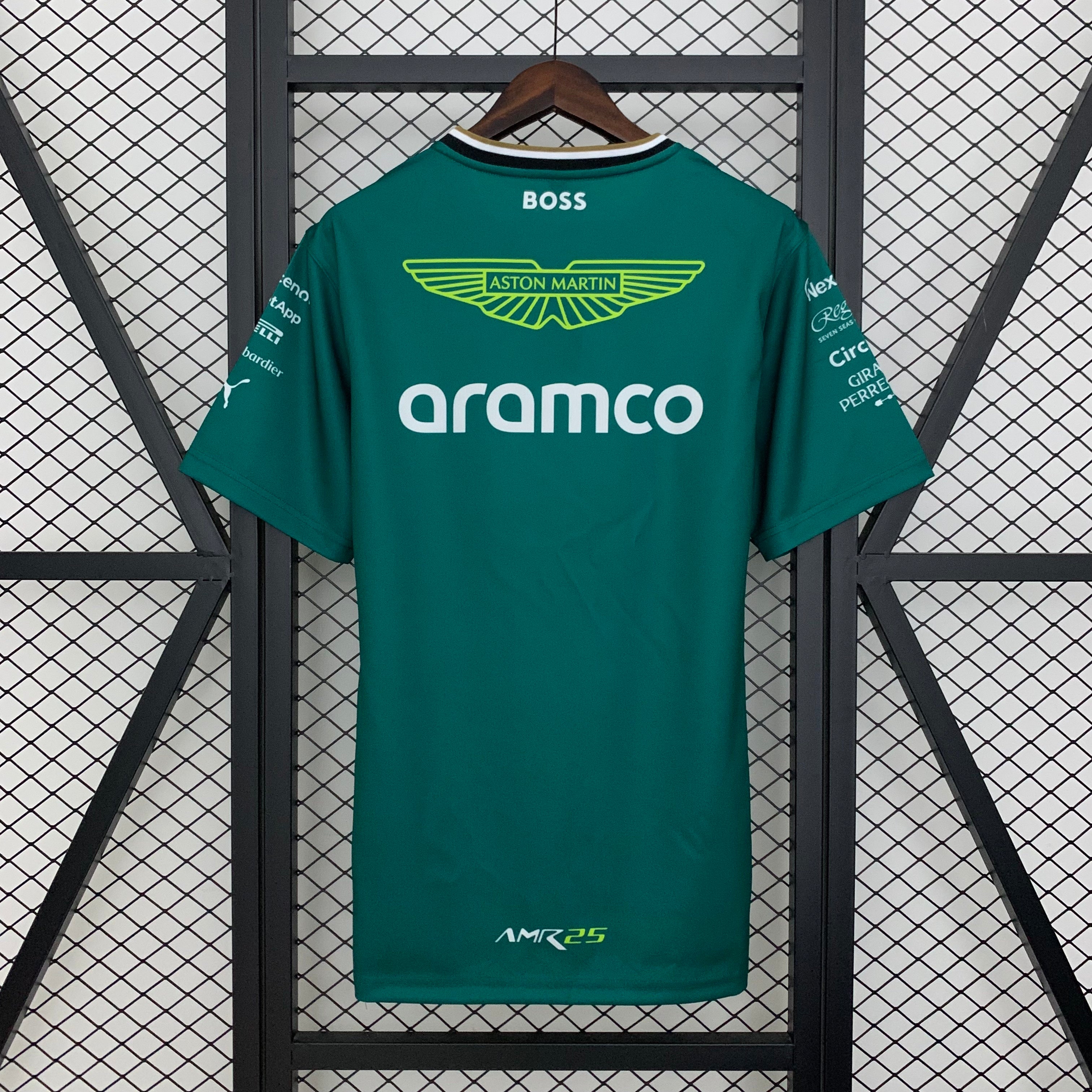 חולצת פורמולה 1 - 2025 Aston Martin Aramco Team