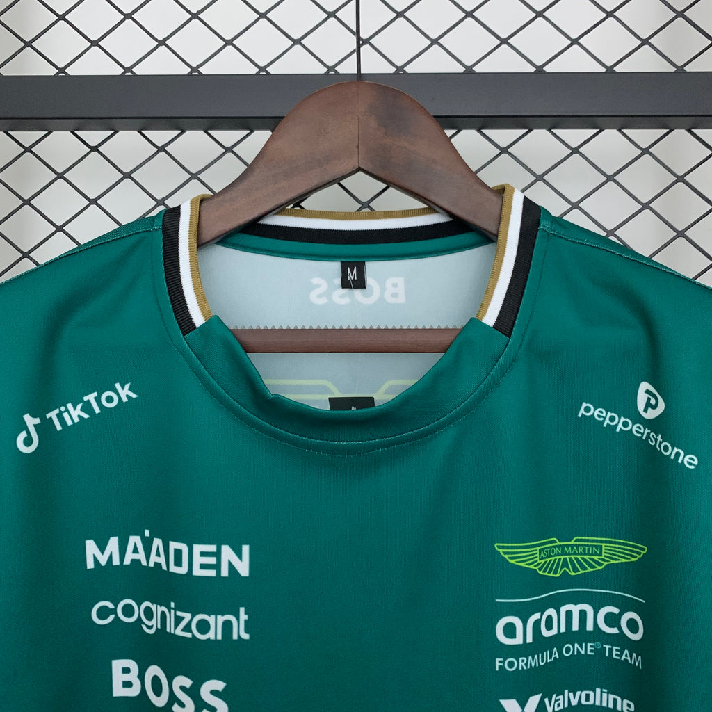 חולצת פורמולה 1 - 2025 Aston Martin Aramco Team