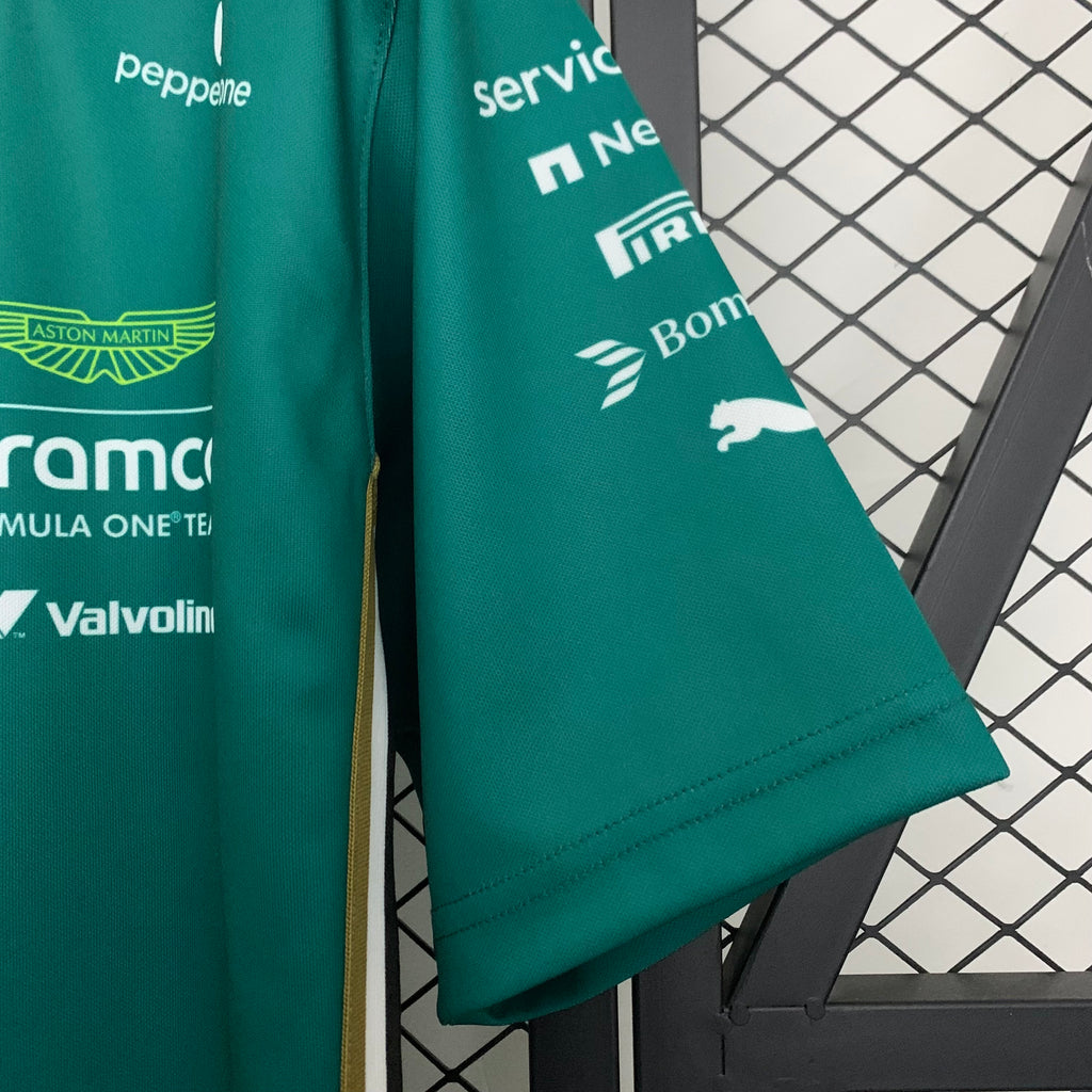 חולצת פורמולה 1 - 2025 Aston Martin Aramco Team