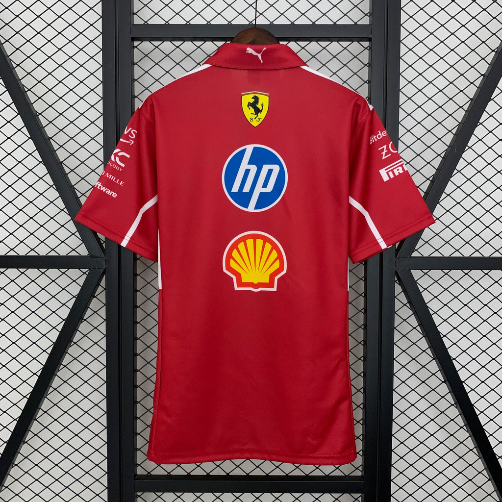 חולצת פורמולה 1 - Scuderia Ferrari HP 2025 Team פולו