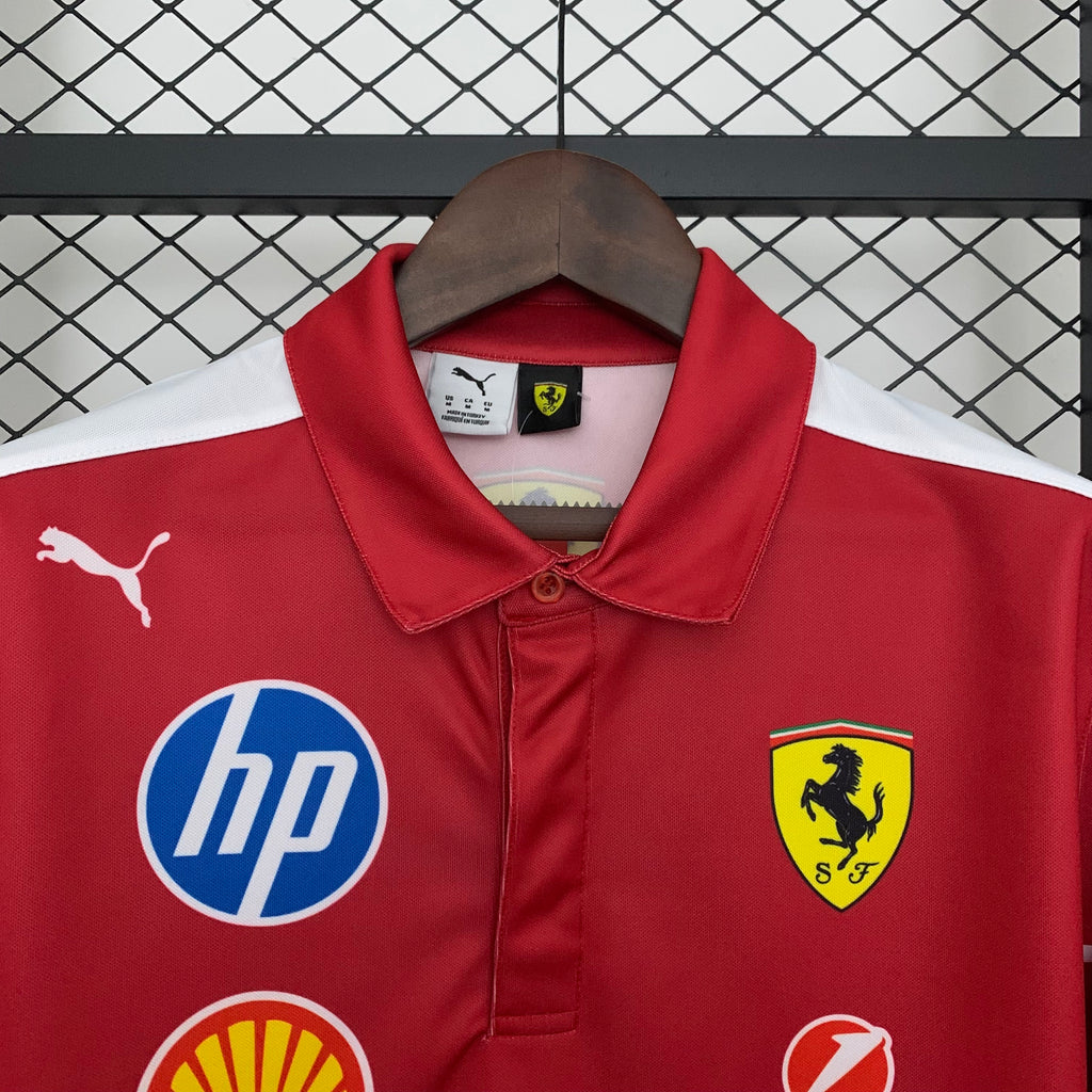 חולצת פורמולה 1 - Scuderia Ferrari HP 2025 Team פולו